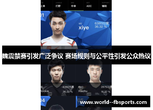 魏震禁赛引发广泛争议 赛场规则与公平性引发公众热议 魏震禁赛引发广泛争议 赛场规则与公平性引发公众热议